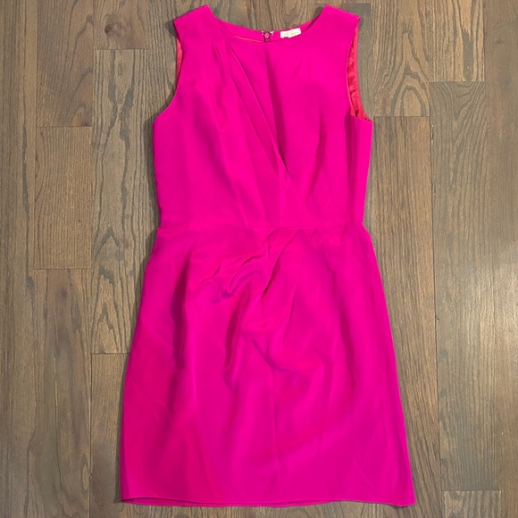 Shoshanna Fuchsia Sleeveless Mini Cocktail Dress, Size 6 - Picture 1 of 8